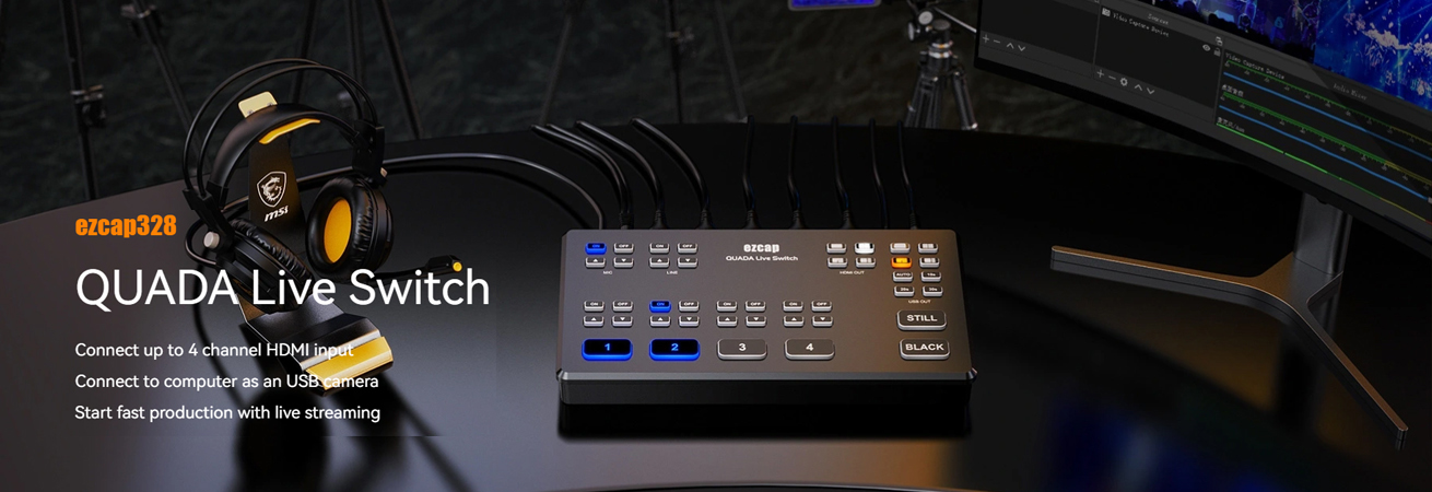 ezcap 328 Quada Live Switch